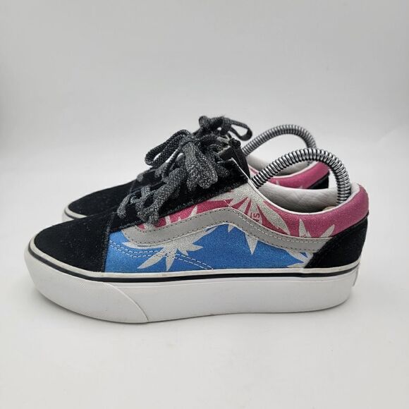 Vans Palm Tree Platform Sneakers Lace Up Women's size 7 - Picture 1 of 12